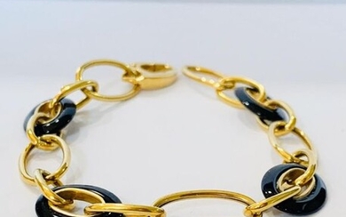 18 kt. Gold - Bracelet - Onyx