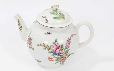 18th century Worcester porcelain teapot