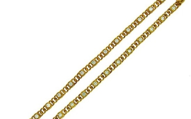 1980s Van Cleef & Arpels Pair of Diamond Gold Bracelets