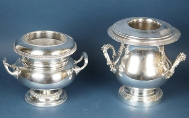 19th Century Silver Plate Wine Coolers