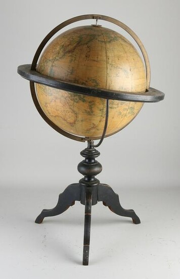 19th century German globe.&#160 Schotles Schuler und