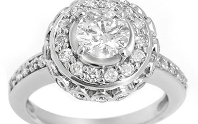 2.04 ctw Certified VS/SI Diamond Ring 14k White Gold