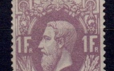Belgium 1870 - Leopold II 1fr dark violet - OBP / COB 36a