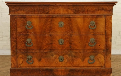 19TH CENT. FRENCH EMPIRE MARBLE TOP COMMODE