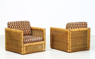 MANIFATTURA ITALIANA Pair of armchairs.