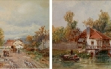 Pair of 19/20th c. English watercolors