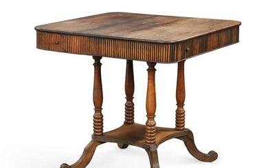 An Anglo-Indian exotic hardwood occasional table