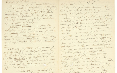 BAUDELAIRE, Charles (1821-1867). Lettre autographe signée à Narcisse Ancelle. [Bruxelles :] Dimanche 23 oct. 64.