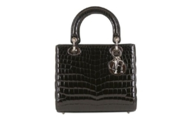 Christian Dior Limited Edition Black Crocodile Lady