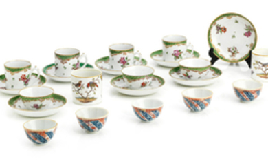 A collection of various European porcelain