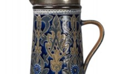 Doulton Lambeth, a stoneware jug by Edith...