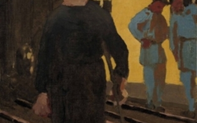 Edouard Vuillard (1868-1940), Le balayeur sur la voie