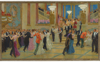 Émile-Octave-Denis-Victor Guillonnet (French, 1872-1967), Ballroom