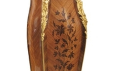 François Linke (1855 - 1946) A French gilt-bronze mounted kingwood and tulipwood marquetry gaine, Paris, circa 1890
