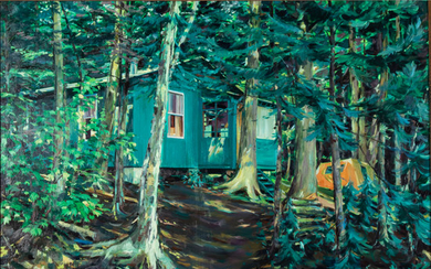 Frederick Widlicka, (American, 1907-1994) - Cabin in the Woods