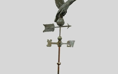 Full Bodied Eagle Brass and Copper Weather Vane