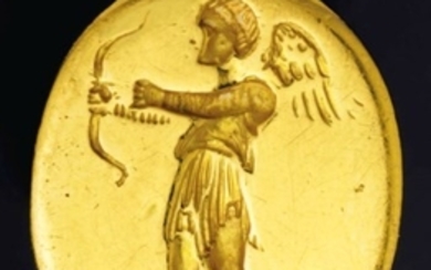 A GREEK GOLD FINGER RING, CLASSICAL PERIOD, CIRCA 4TH CENTURY B.C.