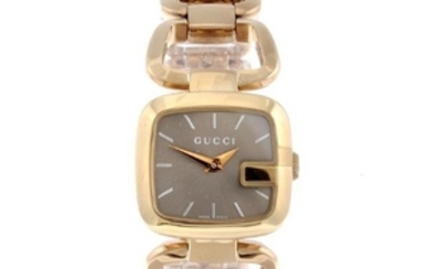 GUCCI - a lady's 125.5 bracelet watch. Rose gold plated