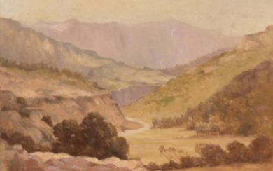 Hale Bolton (1885-1920), Hill Country Landscape, 1913