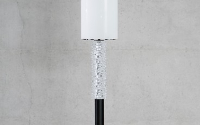 Lampadaire My Marylin par Giorgia Brusemini pour Barovier & Toso, à fût central tubulaire en métal peint noir, h. 161 cm