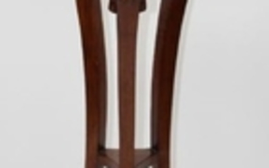 Maitland Smith mahogany rams head pedestal