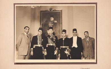 Mme. Hassan Bey (Egyptian foreign minister) in Argentina, album of original photographs of the Egyptian state visit [Argentina (Buenos Aires), dated 17 April 1951]