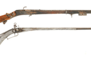 A Rare Tibetan 32-Bore Matchlock Rifle (Me Mdá), 17th/19th Century