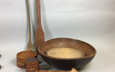 Small Group of Wooden Domestic Items