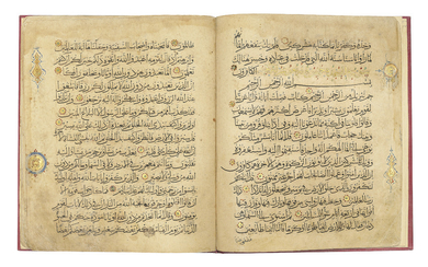 THREE QUR'AN SECTIONS, ILKHANID IRAN, LATE 13TH/EARLY 14TH CENTURY