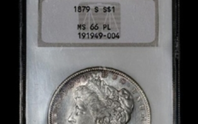 A United States 1879-S Morgan Silver $1 Coin