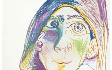 Pablo Picasso (1881-1973), Tête d'arlequin