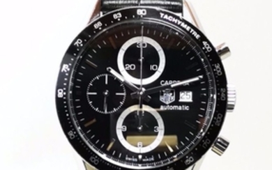 TAG Heuer - Carrera Chronograph Automatic Calibre 16 Black Dial No Date With Box "NO RESERVE" - REF CV2010-0 - Men - 2011-present