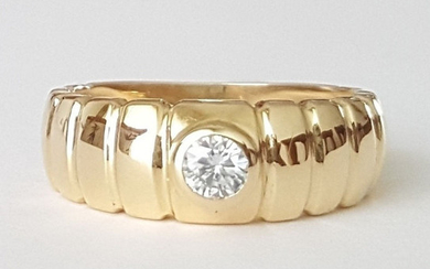 0,20 ct E VVS1-VVS2 - 18 kt. Yellow gold - Ring Diamond