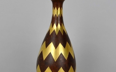 Luc Lanel (1893-1965) - Christofle - Vase, Dinanderie - Art Deco