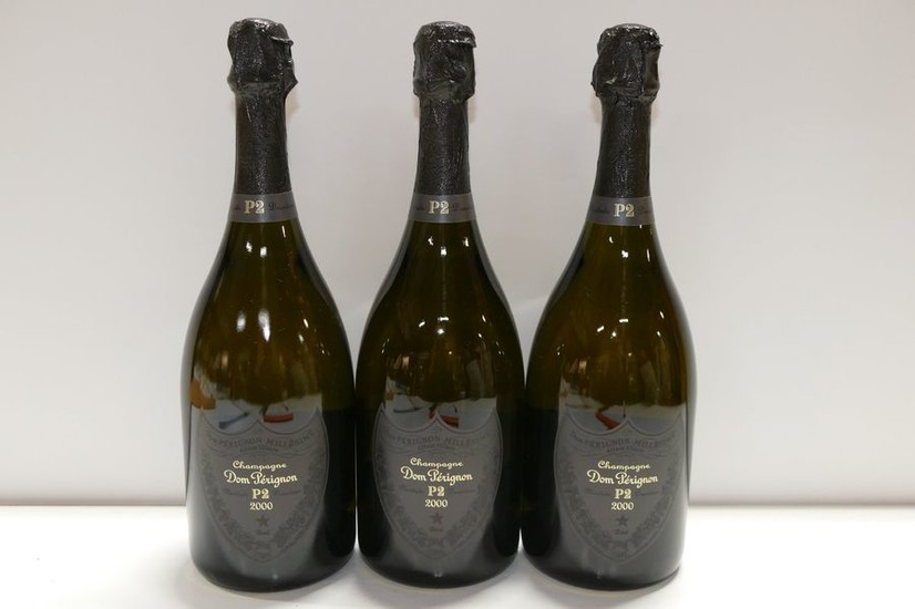 3 Btles Champagne Dom Pérignon Cuvée P2 Plénitude...