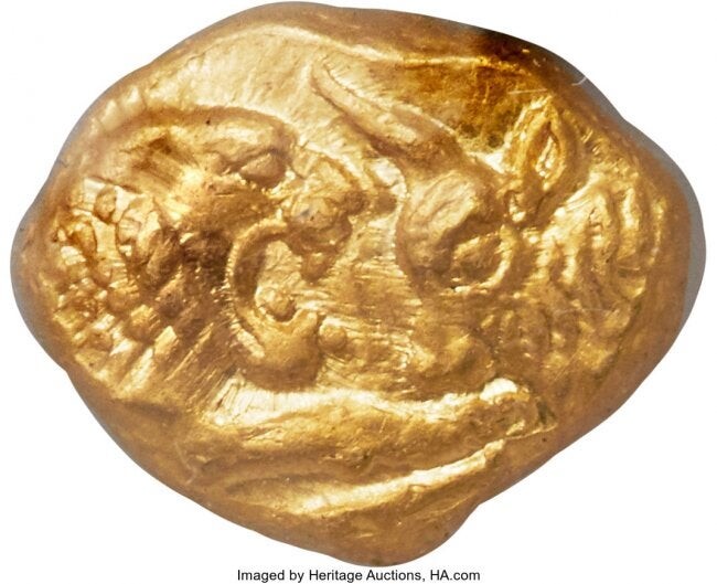 30025: LYDIAN KINGDOM. Croesus (561-546 BC). AV third-s