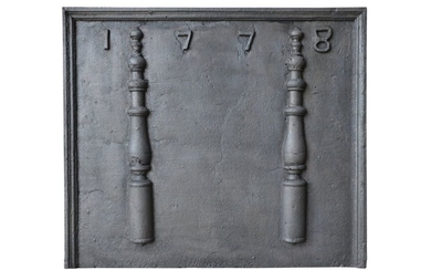 Dating from the 18th century, cast iron fireplace …