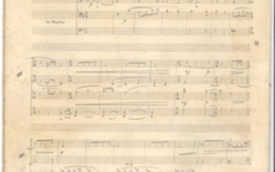 Désiré-Émile INGHELBRECHT . Manuscrit musical...