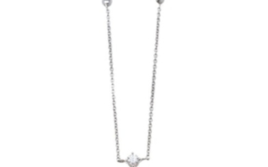 A citrine and diamond necklace