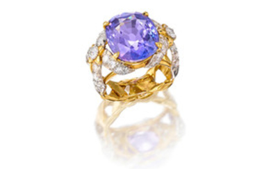 A Sapphire and Diamond Ring,, By Schlumberger for Tiffany & Co.