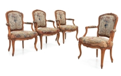 Set of 4 armchairs