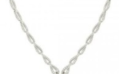55025: Diamond, Platinum Necklace, Francesca Amfitheatr