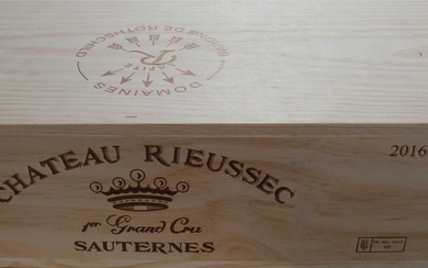 6 Bottles Chateau Rieussec Premier Cru Classe Sauternes 2016 (in OWC)