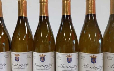 6 bouteilles de Montagny Blanc Bourgogne... - Lot 25 - Enchères Maisons-Laffitte