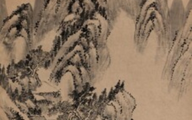 LANDSCAPE AFTER WANG JIAN, Wang Fang 1799-1877