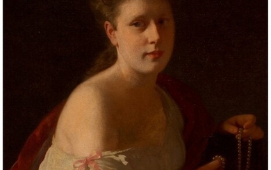 69025: Friedrich Kraus (German, 1826-1894) Woman in an