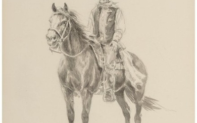 76025: Olaf Wieghorst (American, 1899-1988) Horse and R