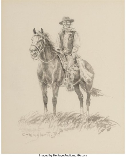 76025: Olaf Wieghorst (American, 1899-1988) Horse and R