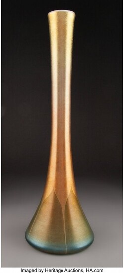 79025: Monumental Tiffany Studios Pulled Feather Favril