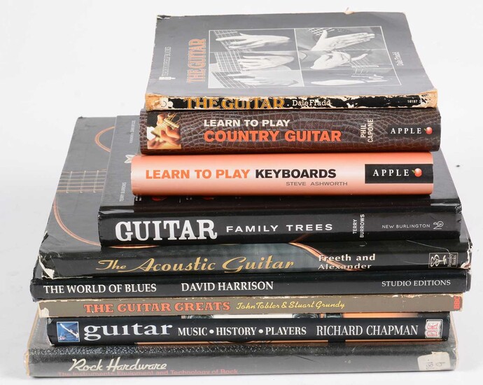 9 Guitar Reference books